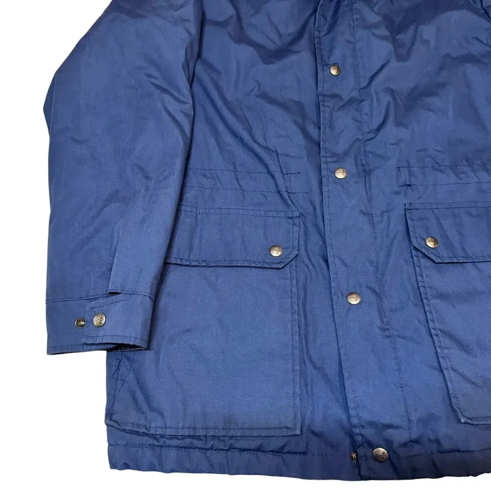 Vintage Sears Fieldmaster Dark Blue Barn Chore Coat Size Large